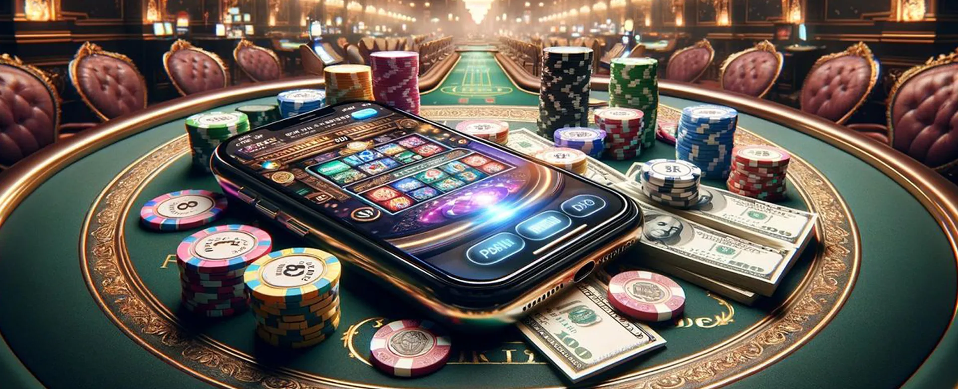 Plus777 Login background showing exciting casino games and promotions
